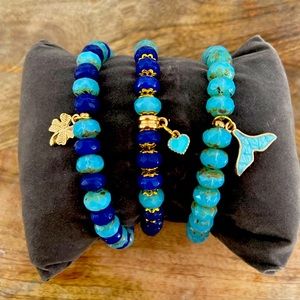 Azul Charm Bracelet Set